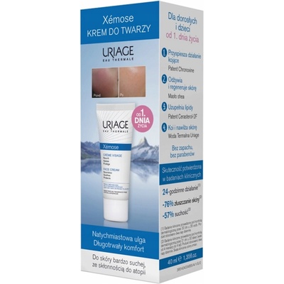 Uriage Xémose pleťový krém na suchou a atopickou pokožku (Nourishing Face Cream) 40 ml