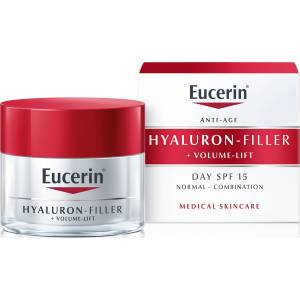 Eucerin Hyaluron-Filler + Volume-Lift Дневен крем за лице, SPF15, 50 ml - ozone
