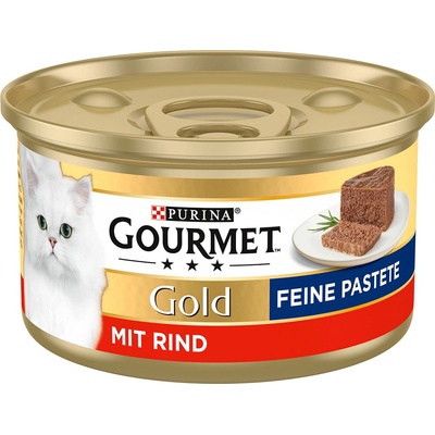 Gourmet Gold cat paštika hovězí 48 x 85 g