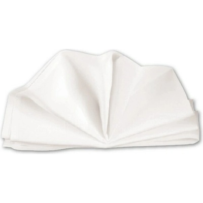 SVING Bavlnený obrúsok hladký biely 49x49 cm