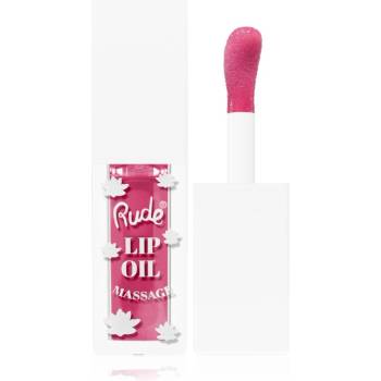 Rude Cosmetics Lip Oil Massage масло от нар с хидратиращ ефект цвят Strawberry Sauna 4ml