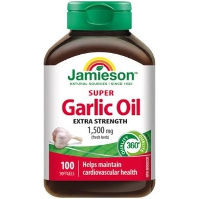Jamieson Супер чесново масло 1500mg 100 капсули