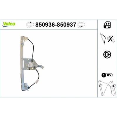 Mechanizmus zdvíhania okna VALEO 850936