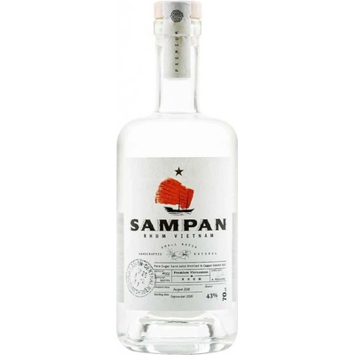 Sampan Blanc 43% 0,7 l (holá láhev)