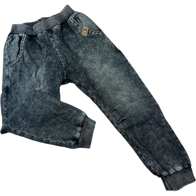 Rifľové tepláky ALA JEANS KLASIK jesen25 čierne