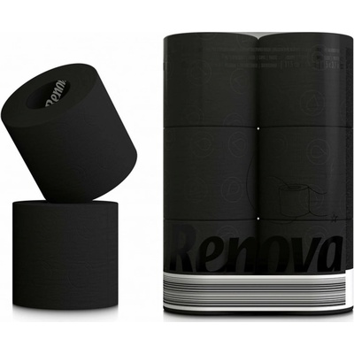 RENOVA Black Label černý 3-vrstvý 6 ks