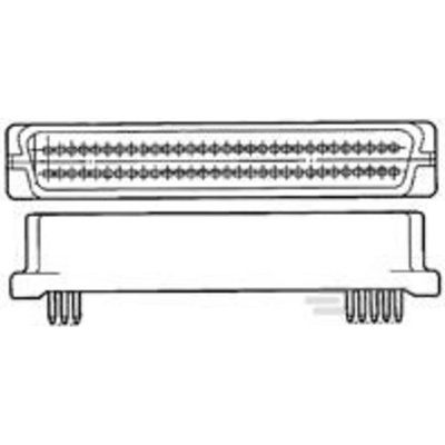TE Connectivity TE AMP AMPLIMITE .050 Series Vertical PWB 6-5174216-4 1 ks Tray