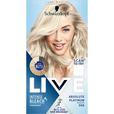 Schwarzkopf Live Intense Bleach 00A Absolutní platinová