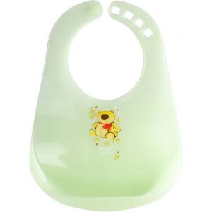 Canpol babies Пластмасов лигавник с джоб Canpol - Happy Animals, Зелен (2/404_gre)
