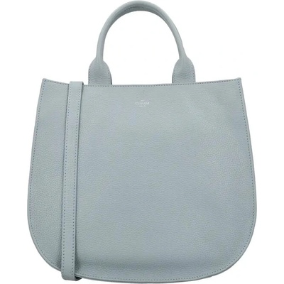 Charm London Svetlomodrá luxusná kožená shopper kabelka „Euphoria”