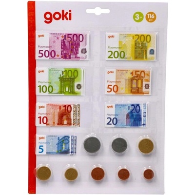 Goki Detské euro peniaze 116 ks