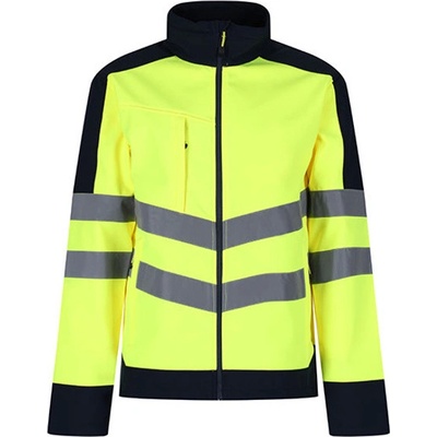 Regatta Pro Hi-Vis pánská softshellová bunda reflexní TRA625 Yellow