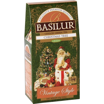 Basilur Vintage Style Christmas Tree zelený čaj 85 g