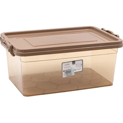 КОНТЕЙНЕР КАФЯВО ПРОЗРАЧЕН ПРАВОЪГЪЛЕН 9Л (106510/2)