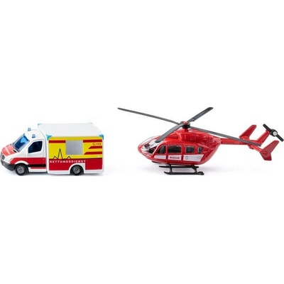 Siku SIKU Super Ambulance s vrtulníkem 1:87