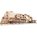 Ugears 3D puzzle Lokomotiva V-Express s vagónem 538 ks