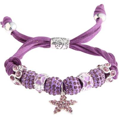 Bando náramok Crystal W178 modrý fialová