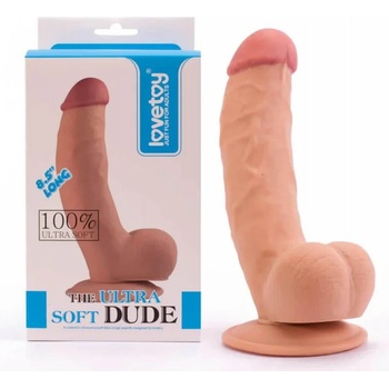 Извито пенис дилдо, ултра мекият пич, 21см. - The Ultra Soft Dude 1 (LVTOY00111)