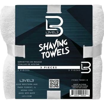 Ručníky na holení L3VEL3 Shaving towels 3 ks