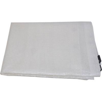 TOPTRADE plachta krycia priehľadná s kovovými okami 3 x 4 m 120 g / m2