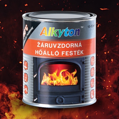 Motip Alkyton Žiaruvzdorná farba čierna 250ml