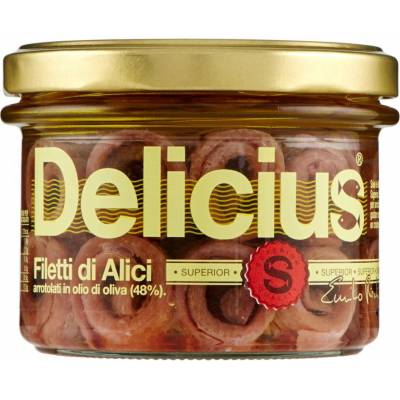 Delicius filety z ančovičiek v olivovom oleji 145 g