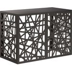 vidaXL Покритие за климатик Черно 100 x 50 x 70 cm Стомана (8014157)