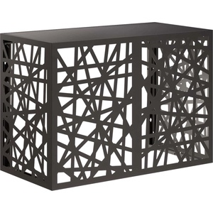 vidaXL Покритие за климатик Черно 100 x 50 x 70 cm Стомана (8014157)