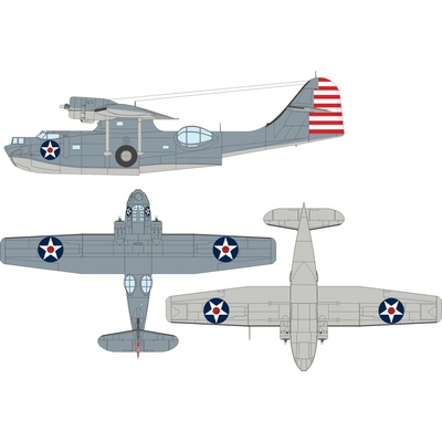 PBY-5A US national insignia (stars w/ red center) 1/48 recommended for EDUARD / REVELL