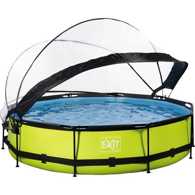 Exit Toys Lime s kartušovou filtrací a kopulí 360x76cm zelená