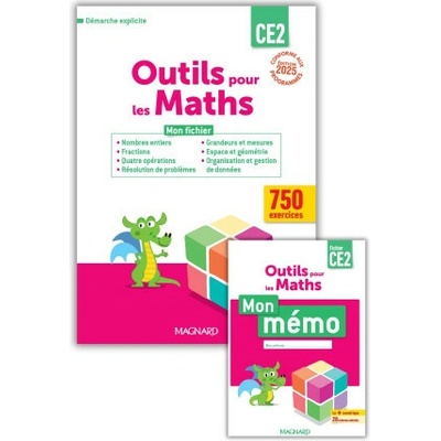 Outils pour les Maths CE2 par domaine (2025) - Fichier de l'élève + Mémo