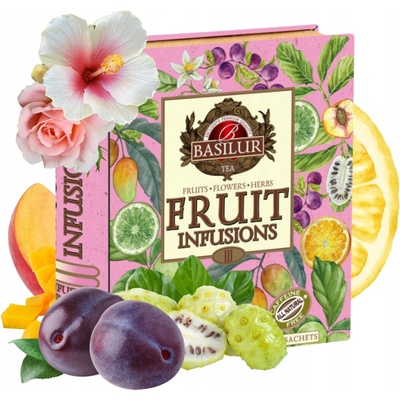 Basilur Fruit infusions book assorted III ovocné čaje 32 sáčkov