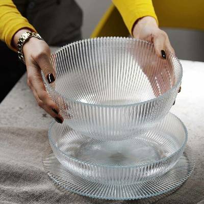 Fine Dine Bufetová mísa Aura transparentní 3,5 l 250 mm