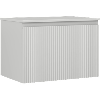 Mexen Rivel баня под умивалник 70 см с плот, 1 чекмедже, оребрена, сив мат - 91A20-07047-1-BFC62 (91A20-07047-1-BFC62)