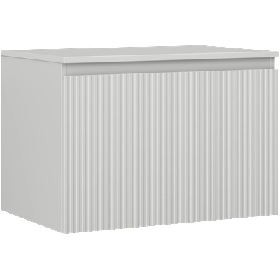 Mexen Rivel баня под умивалник 70 см с плот, 1 чекмедже, оребрена, сив мат - 91A20-07047-1-BFC62 (91A20-07047-1-BFC62)