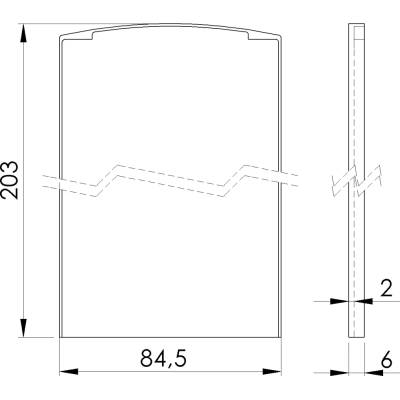 neuvedená Záslepka pre profil AL/0008-ProXL-S-E pre schody
