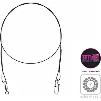 Delphin Titánové lanko 1 6 bômb! S staval. a karab. 35cm 12 kg 2ks