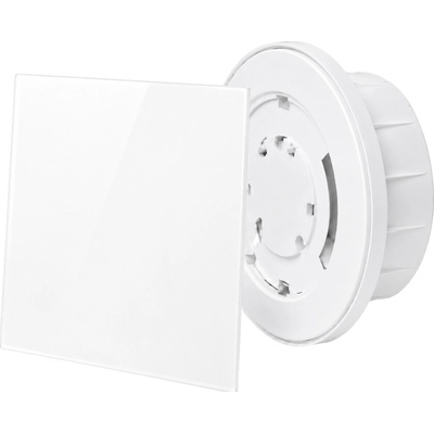 airRoxy dRim A100b univerzální designový anemostat (bílá, sklo)