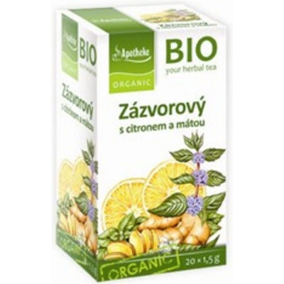 Apotheke Čaj Zázvorový s citronem a mátou BIO 20 sáčků