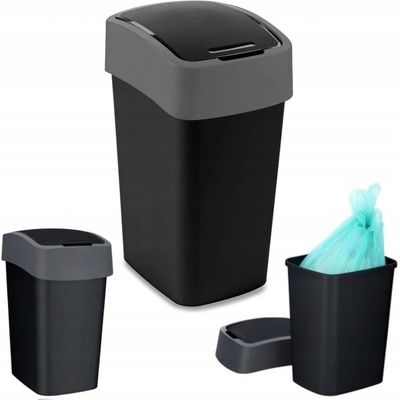 Curver Flipbin 25 l černý / stříbrný – Hledejceny.cz
