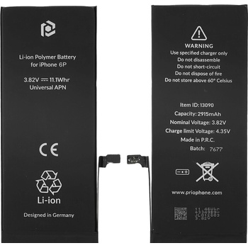 Image 1 of Prio Батерия за Apple iPhone 6 Plus, 2915 mAh, включена монтажна лента (13090)