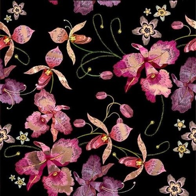 GEKKOFIX 14063 Samolepiace tapety ružová orchidea čierno-niklová Samolepiace tapety, rozmery 45 cm x 5 m