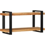 vidaXL Стенен рафт 90x33x45 cm Масивна дървесина Акация (4017487)