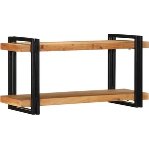 vidaXL Стенен рафт 90x33x45 cm Масивна дървесина Акация (4017487)