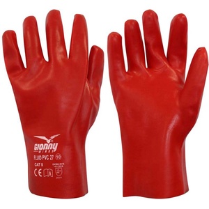 PAYPER fluid pvc 27 red s00207-0153 / pvc ръкавици, дължина 27 см - червени 10 (s0020701530300010)