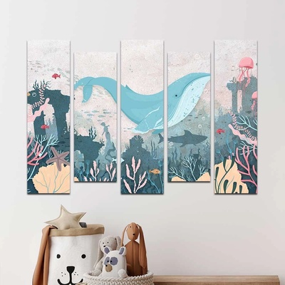 Art gift Декоративен панел за стена Големият кит