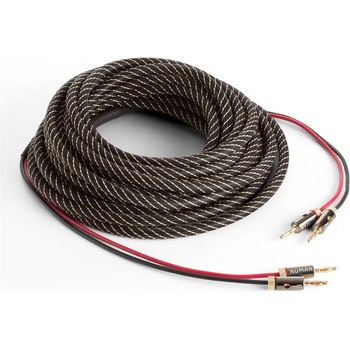 Numan кабел за репродуктор, OFC, меден, 2 x 3, 5 mm2, 5 m, текстилна облицовка, стандартизиран (CJ-2x3, 5mm-5m-Con100) (CJ-2x3,5mm-5m-Con100)