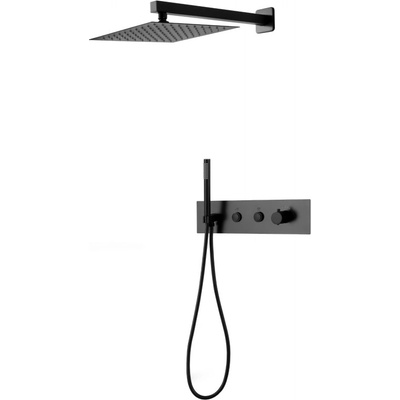 Mexen Azul вграден душ комплект, черен - 7629-03-70 (7629-03-70)