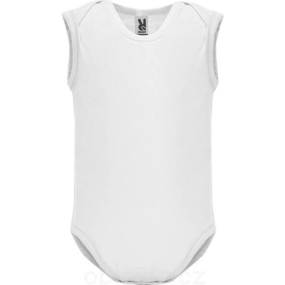 Kojenecké body bez rukávů Roly Sweet bílé