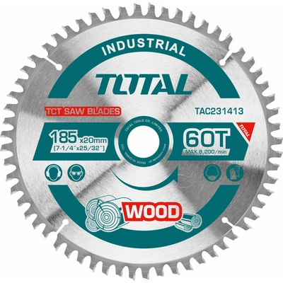 TOTAL Kotúč pílový 185mm 60T industrial